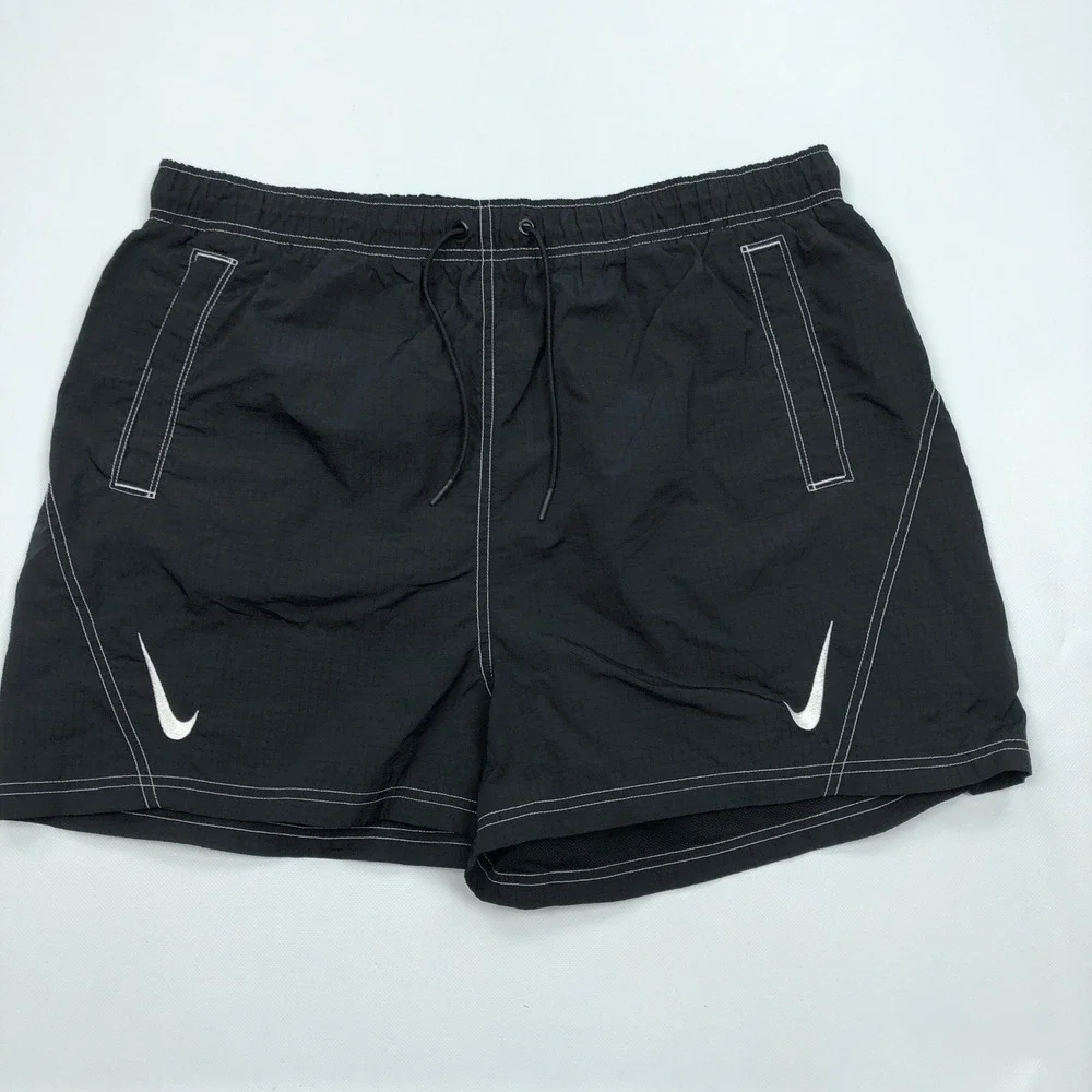 Nike Swoosh Repel Ripstop Shorts Black White XL